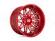 XD Gunner Candy Red Milled Wheel; 20x10; -18mm Offset (20-24 Jeep Gladiator JT)