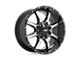 Moto Metal MO970 Gloss Black Machined Face Wheel; 17x9; -12mm Offset (18-24 Jeep Wrangler JL)