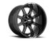 Moto Metal MO970 Gloss Black with Milled Spoke and Moto Metal On Lip 5-Lug Wheel; 17x8; 0mm Offset (07-13 Tundra)