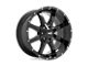 Moto Metal MO970 Gloss Black with Milled Lip Wheel; 17x8; 0mm Offset (18-24 Jeep Wrangler JL)