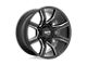 Moto Metal Spider Gloss Black Milled Wheel; 20x9; 0mm Offset (18-24 Jeep Wrangler JL)