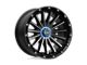 KMC Signal Satin Black with Gray Tint Wheel; 17x9; 0mm Offset (18-24 Jeep Wrangler JL)