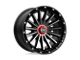 KMC Signal Satin Black with Gray Tint Wheel; 20x9; 0mm Offset (05-10 Jeep Grand Cherokee WK)