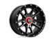 KMC Sync Satin Black with Gray Tint Wheel; 17x9; 0mm Offset (20-24 Jeep Gladiator JT)