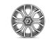 Fuel Wheels Rage Platinum Brushed Gunmetal Tinted Clear Wheel; 20x9; 1mm Offset (20-24 Jeep Gladiator JT)