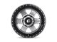 Fuel Wheels Podium Matte Gunmetal with Black Bead Ring Wheel; 17x9; 1mm Offset (76-86 Jeep CJ7)