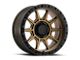 ATX Series AX202 Matte Bronze with Black Lip Wheel; 18x9; 0mm Offset (76-86 Jeep CJ7)