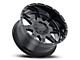 G-FX TR-12 Gloss Black Milled Wheel; 17x9; 12mm Offset (76-86 Jeep CJ7)