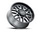 G-FX TM-5 Matte Gray with Matte Black Lip Wheel; 17x8.5 (20-24 Jeep Gladiator JT)