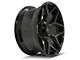 4Play 4P06 Gloss Black with Brushed Face Wheel; 22x10 (07-18 Jeep Wrangler JK)