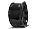 4Play 4P70 Gloss Black with Brushed Face Wheel; 22x10 (76-86 Jeep CJ7)