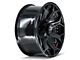 4Play 4P83 Brushed Black Wheel; 20x9 (76-86 Jeep CJ7)