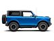 RedRock 5-Inch Oval Bent End Side Step Bars; Black (21-24 Bronco 2-Door)