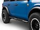 RedRock 5-Inch Oval Bent End Side Step Bars; Black (21-24 Bronco 4-Door)