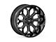 Rough Country 96 Series Gloss Black Milled 6-Lug Wheel; 20x10; -25mm Offset (22-24 Tundra)