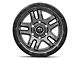 Fuel Wheels Ammo Matte Gunmetal with Black Bead Ring 6-Lug Wheel; 17x9; 1mm Offset (21-24 Bronco, Excluding Raptor)