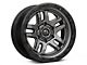 Fuel Wheels Ammo Matte Gunmetal with Black Bead Ring 6-Lug Wheel; 17x9; 1mm Offset (21-24 Bronco, Excluding Raptor)