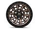 Fuel Wheels Covert Matte Bronze with Black Bead Ring 6-Lug Wheel; 17x9; 1mm Offset (21-24 Bronco, Excluding Raptor)