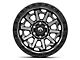 Fuel Wheels Covert Matte Gunmetal with Black Bead Ring 6-Lug Wheel; 17x8.5; 0mm Offset (21-24 Bronco, Excluding Raptor)