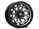 Fuel Wheels Covert Matte Gunmetal with Black Bead Ring 6-Lug Wheel; 17x8.5; 0mm Offset (21-24 Bronco, Excluding Raptor)