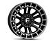 Fuel Wheels Heater Matte Black Double Dark Tint Machined 6-Lug Wheel; 17x9; -12mm Offset (21-24 Bronco, Excluding Raptor)