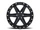 Black Rhino Henderson Matte Black with Brass Bolts 6-Lug Wheel; 17x9; -12mm Offset (10-24 4Runner)