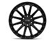 Black Rhino Kaizen Matte Black 6-Lug Wheel; 17x9.5; 12mm Offset (16-23 Tacoma)