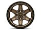 Fuel Wheels Kicker Matte Bronze with Black Bead Ring 6-Lug Wheel; 17x9; -12mm Offset (21-24 Bronco, Excluding Raptor)