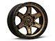 Fuel Wheels Kicker Matte Bronze with Black Bead Ring 6-Lug Wheel; 17x9; -12mm Offset (21-24 Bronco, Excluding Raptor)