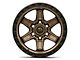 Fuel Wheels Kicker Matte Bronze with Black Bead Ring 6-Lug Wheel; 17x9; 1mm Offset (21-24 Bronco, Excluding Raptor)