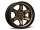 Fuel Wheels Kicker Matte Bronze with Black Bead Ring 6-Lug Wheel; 18x9; 1mm Offset (21-24 Bronco, Excluding Raptor)