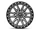 Fuel Wheels Rebel Matte Gunmetal with Black Bead Ring 6-Lug Wheel; 18x9; 1mm Offset (21-24 Bronco, Excluding Raptor)