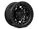 Fuel Wheels Unit Matte Black with Matte Black Ring 6-Lug Wheel; 17x9; -12mm Offset (21-24 Bronco, Excluding Raptor)
