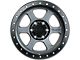 Falcon Wheels T1 Series Matte Gunmetal with Matte Black Ring 6-Lug Wheel; 17x9; -12mm Offset (03-09 4Runner)