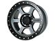 Falcon Wheels T1 Series Matte Gunmetal with Matte Black Ring 6-Lug Wheel; 17x9; -12mm Offset (22-24 Tundra)