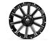 Fuel Wheels Contra Gloss Black Milled 6-Lug Wheel; 18x9; 1mm Offset (21-24 Bronco, Excluding Raptor)