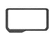 Display Screen Accent Trim; Raw Carbon Fiber (21-24 Bronco)