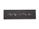 Front Door Sill Protection with Mountain Logo; Black (21-24 Bronco)