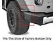 Weathertech No-Drill Mud Flaps; Front and Rear; Black (21-24 Bronco w/ Factory Plastic Rear Bumper & Sasquatch Package)