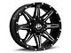 XF Offroad XF-220 Gloss Black Milled 6-Lug Wheel; 20x10; -24mm Offset (21-24 Bronco, Excluding Raptor)