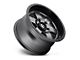 Fuel Wheels Podium Matte Gunmetal 6-Lug Wheel; 17x9; -12mm Offset (10-24 4Runner)