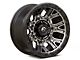 Fuel Wheels Traction Matte Gunmetal with Black Ring 6-Lug Wheel; 17x9; -12mm Offset (21-24 Bronco, Excluding Raptor)