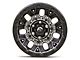 Fuel Wheels Traction Matte Gunmetal with Black Ring 6-Lug Wheel; 17x9; -12mm Offset (21-24 Bronco, Excluding Raptor)