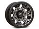 Fuel Wheels Traction Matte Gunmetal with Black Ring 6-Lug Wheel; 17x9; -12mm Offset (21-24 Bronco, Excluding Raptor)