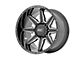 Rough Country 91 Series Gloss Black Milled 6-Lug Wheel; 22x12; -44mm Offset (10-24 4Runner)