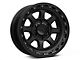 KMC Chase Satin Black with Gloss Black Lip 6-Lug Wheel; 20x9; 18mm Offset (21-24 Bronco, Excluding Raptor)