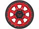 KMC Chase Candy Red with Black Lip 6-Lug Wheel; 17x9; -12mm Offset (10-24 4Runner)