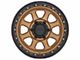 KMC Chase Matte Bronze with Black Lip 6-Lug Wheel; 17x9; 0mm Offset (05-15 Tacoma)