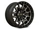 KMC Summit Satin Black with Gray Tint 6-Lug Wheel; 17x8.5; 18mm Offset (21-24 Bronco, Excluding Raptor)