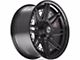 4Play 4PF8 Matte Black Center with Gloss Black Barrel 6-Lug Wheel; 20x9; 0mm Offset (05-15 Tacoma)